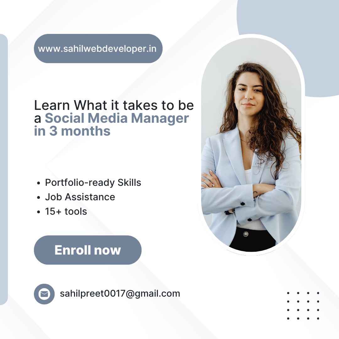 Social Media Manager 3-Month Course