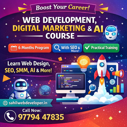 Turn Your Idea Into an Online Business with Web Development, Digital Marketing & AI