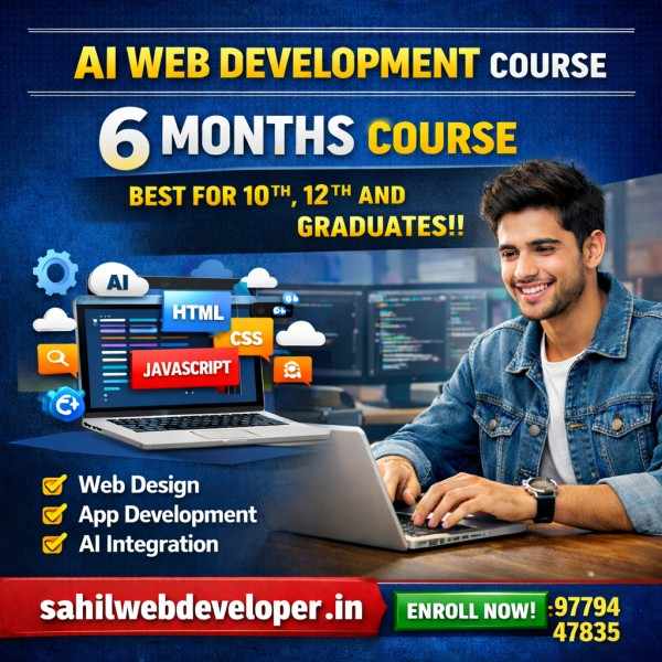AI Web Development Course – 6 Months Professional Training